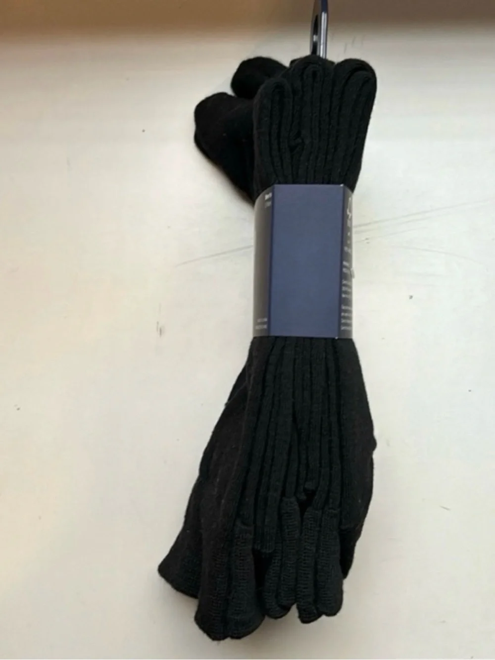 New Gap Socks Men’s 3 Pair Black Cotton Crews Business Casual Dress Preppy Socks